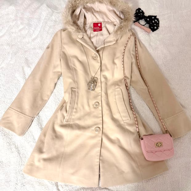 라떼갸루 히메갸루 러블리 코트 일본빈티지 로리타 로걀 달천깔 히메카지