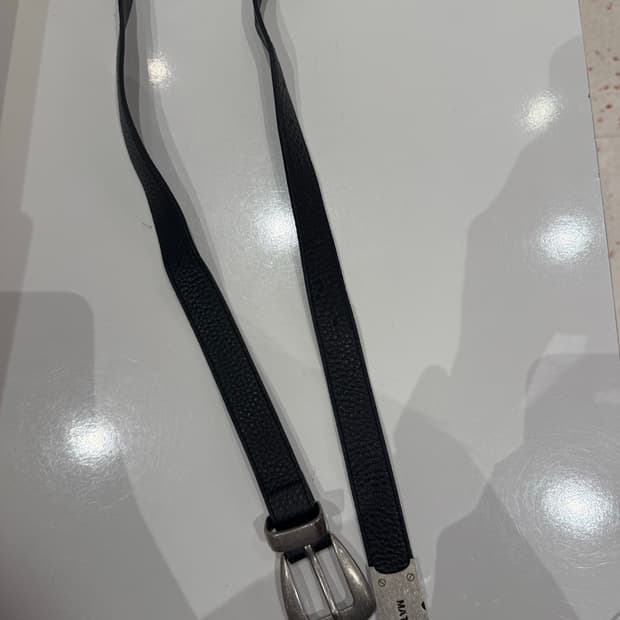 마뗑킴 블랙 가죽 벨트