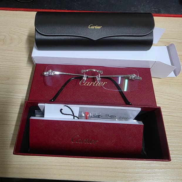 까르띠에 팬더 무테 안경테 CT0281O 