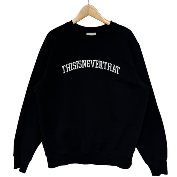 디스이즈네버댓 자수로고 맨투맨