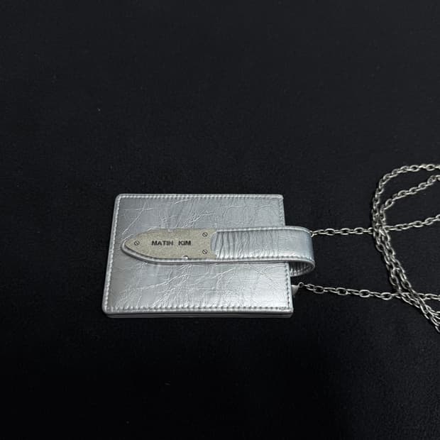 마뗑킴 카드 지갑 실버 (matin kim)
