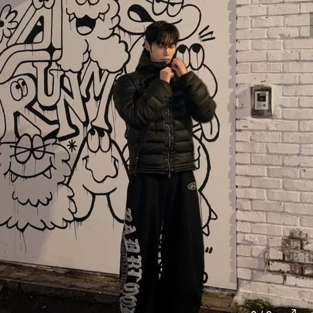 배드블러드 미스틱캡슐 2way 커브드 조거팬츠