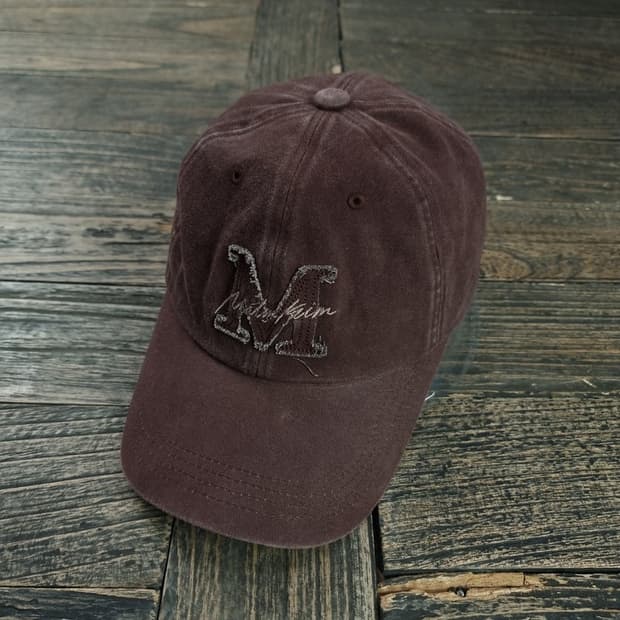 [마뗑킴] 자수 패치 볼캡 초코브라운 M19031