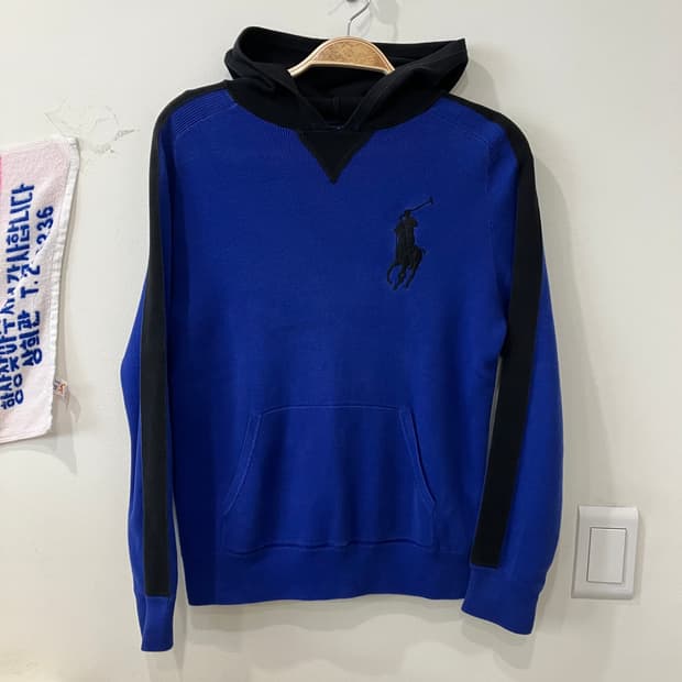 510 폴로 빅포니 니트 후드집업