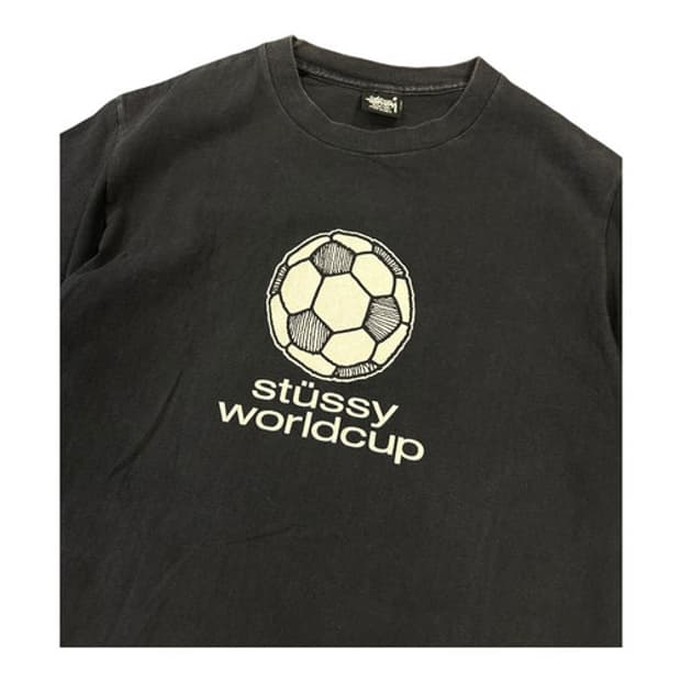M) 스투시 90s USA 월드컵 그래픽 반팔티 T-113