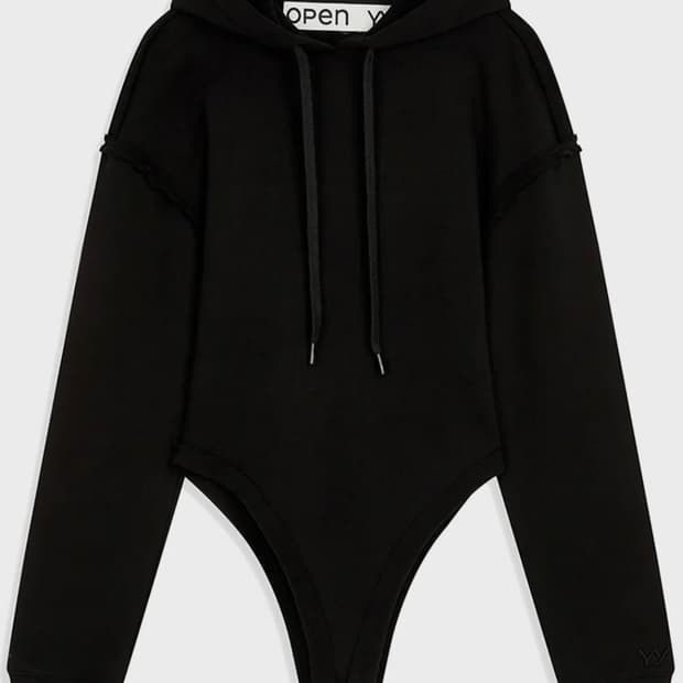 Open yy 오픈와이와이 HOODYSUIT 후드 바디수트 블랙
