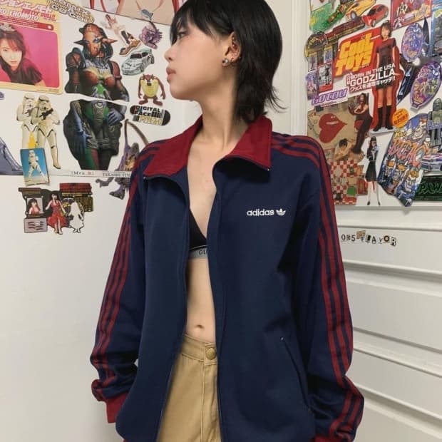 아디다스 베켄바우어 네이비+버건디 져지
