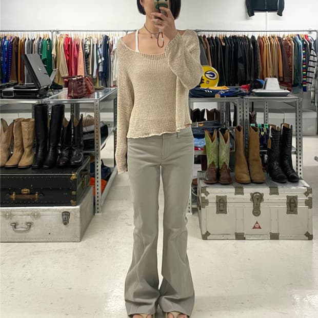 THEORY flare curved pants 띠어리 플레어 커브드 팬츠