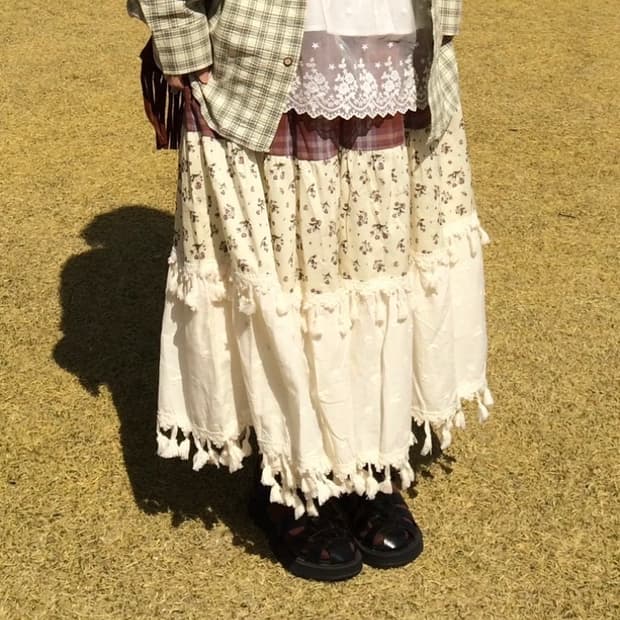 빈티지 롱스커트 