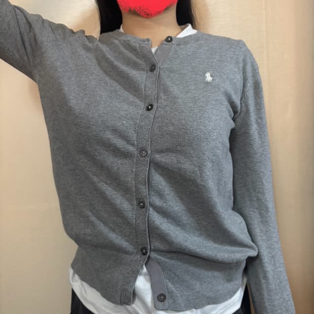 폴로 랄프로렌 회색 가디건 M