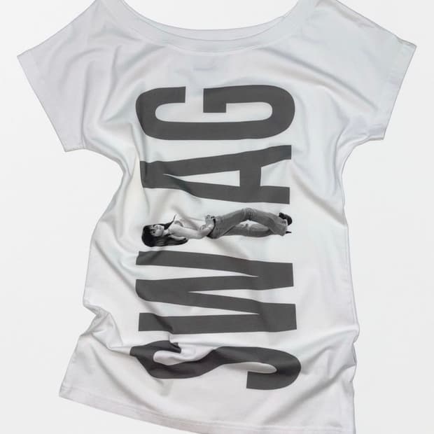 스컬프터 swag long tee white