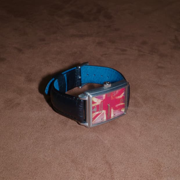 비비안웨스트우드 유니언잭 레더 시계 워치