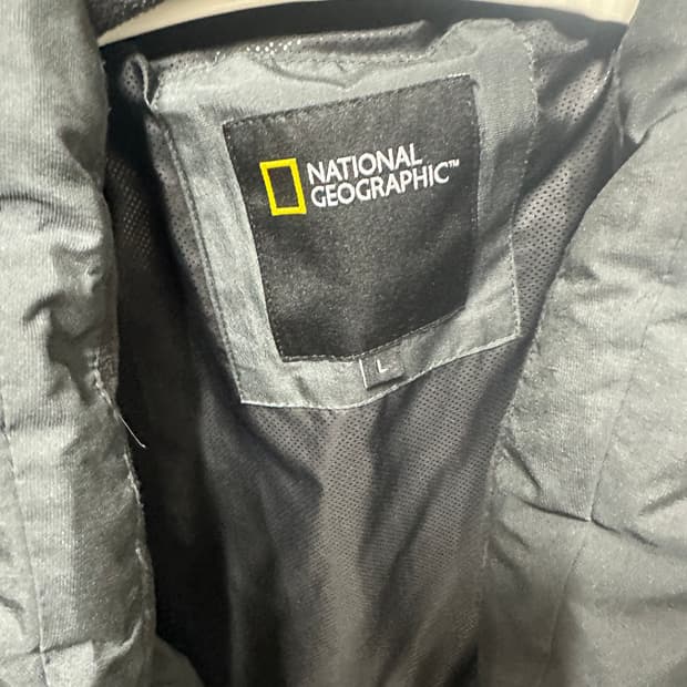 내셔널지오그래픽 롱패딩 곤색