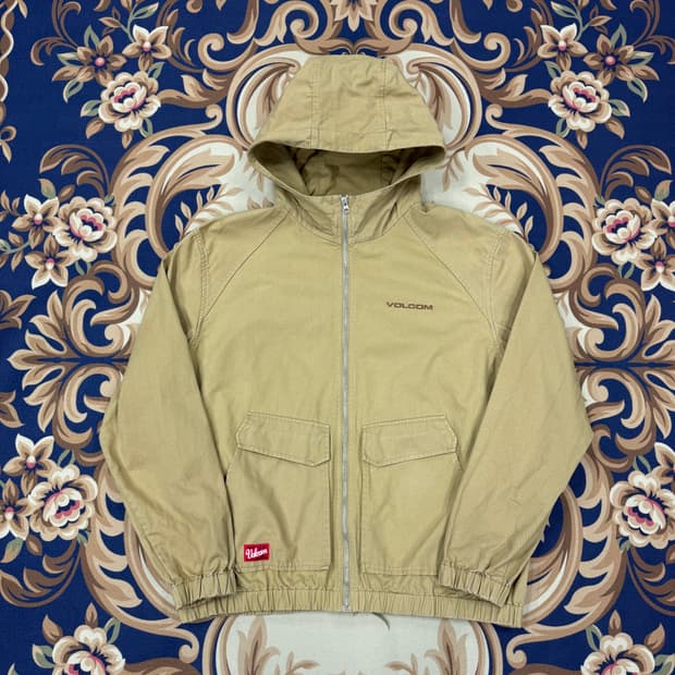 (XL)볼컴VOLCOM 후드 워크자켓(베이지)