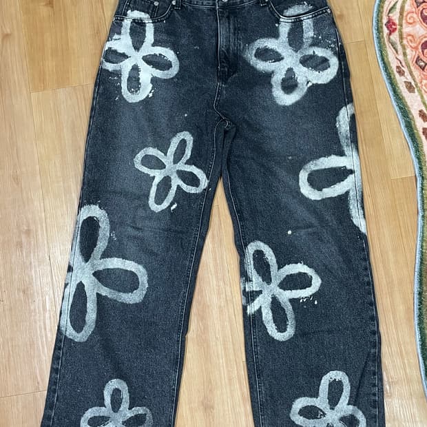 써저리 클로버 데님 흑청 L