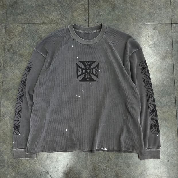 빈티지 와플 티셔츠