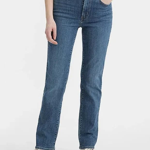 (28)여성 리바이스 724 하이라이즈 스트레이트 진 데님 팬츠