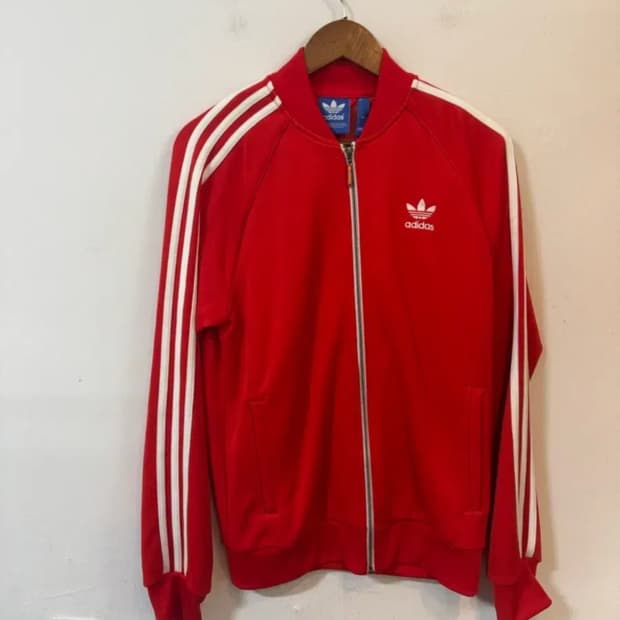 아디다스 빨간 트랙탑 판매