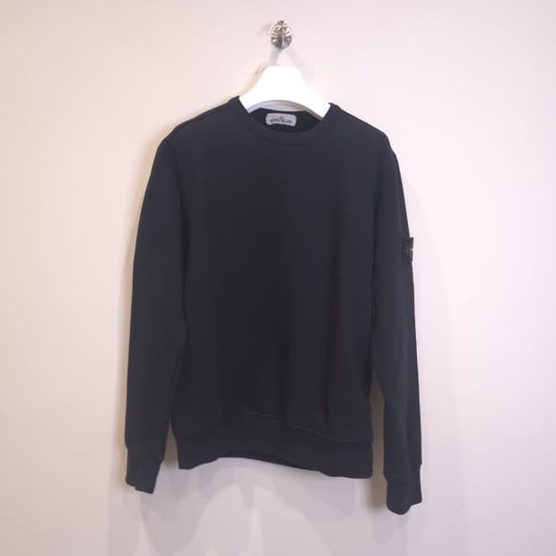 [중고/정품] 스톤아일랜드 와펜 패치 기모 맨투맨 L