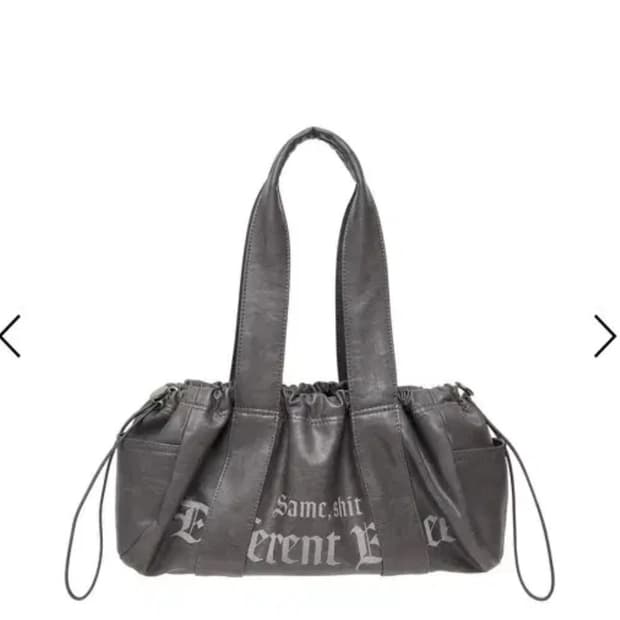 배디 레더 더플백 숄더백 셔링백 차콜