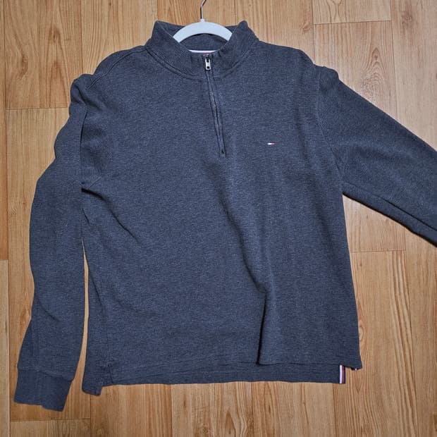 타미 힐피거 반집업 블루종