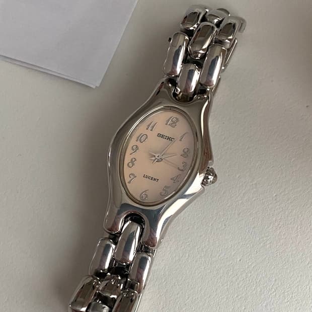 Seiko 세이코 루센트 쿼츠 핑크 레이디스