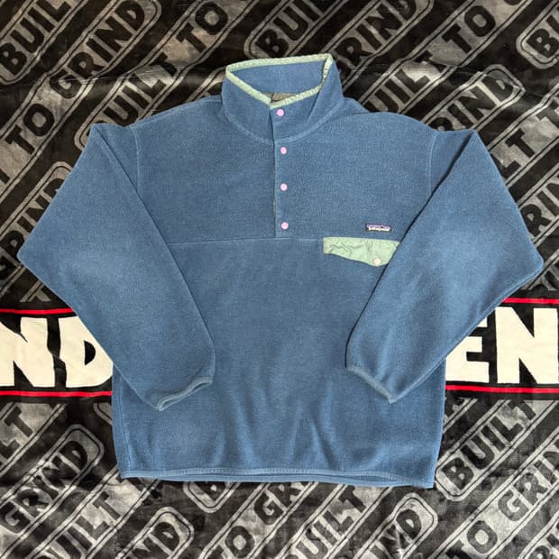 파타고니아 신칠라 스냅 티 풀 오버 더스티 블루