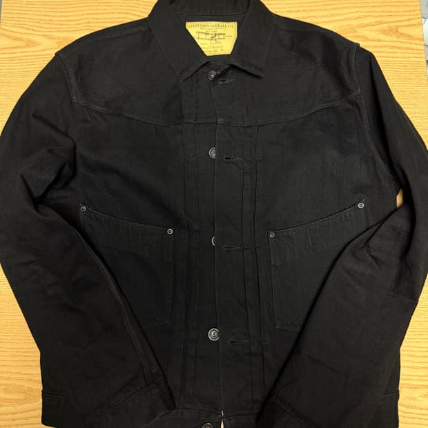 스티븐슨 오버롤 데님 트러커 자켓 블랙 42