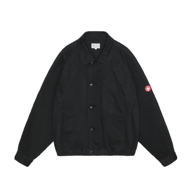 (L) 카브엠트 컷팅 버튼 업 자켓 블랙