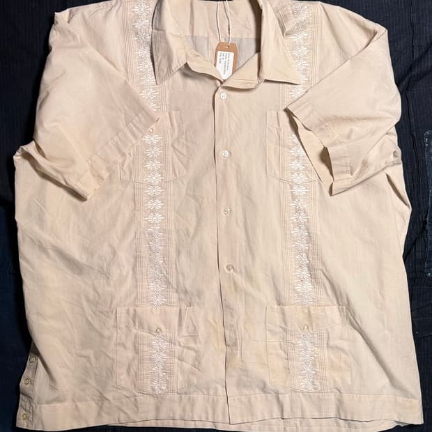 80-90's Orzini 구아야베라 셔츠 3X