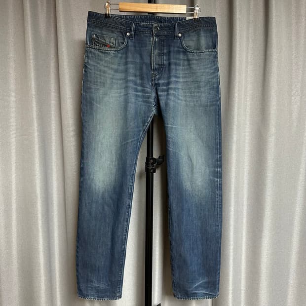 디젤 중청 워싱 데님 34