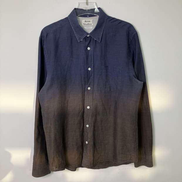 아크네 스튜디오 이셔우드 디그레이드 린넨 셔츠