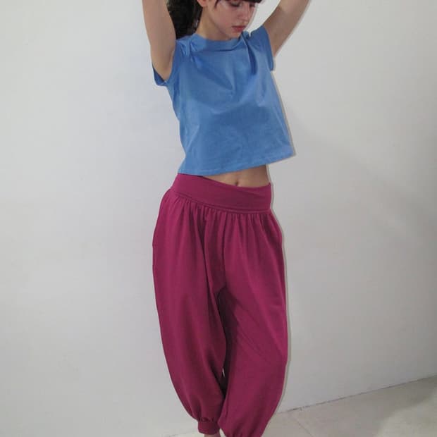 파르티멘토우먼 요가바지 포도색