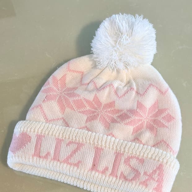 리즈리사 털방울 눈꽃 니트 모자