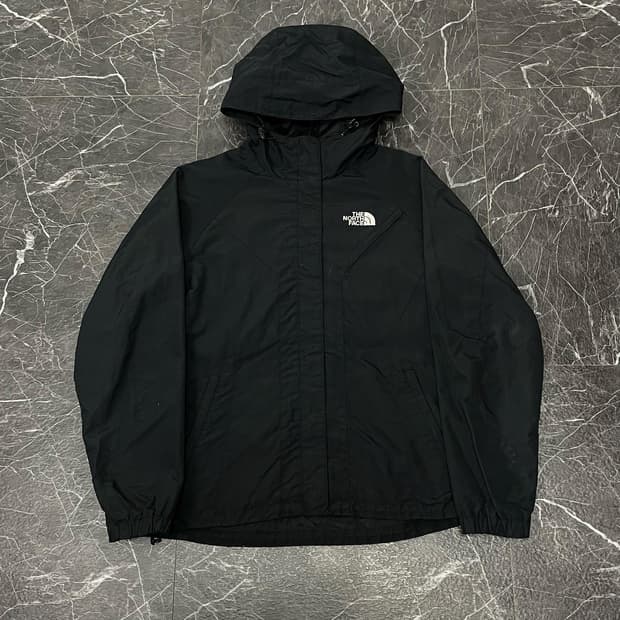 M 여성용 노스페이스 블랙 후드바람막이