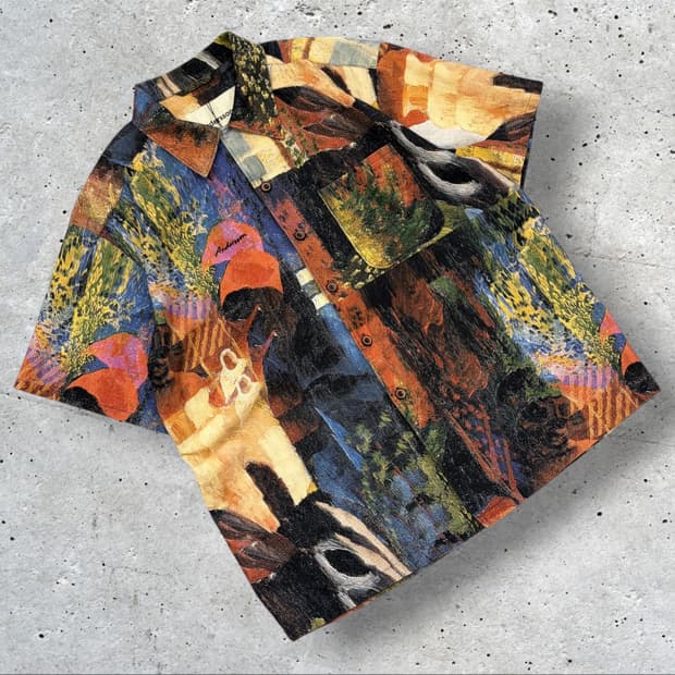 [XL] 앤더슨벨 튀니지 아트 프린트 반팔 셔츠 D368