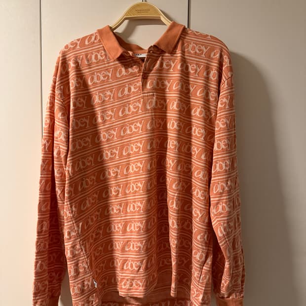 Obey 오베이 롱슬리브 카라티 오렌지 (110)