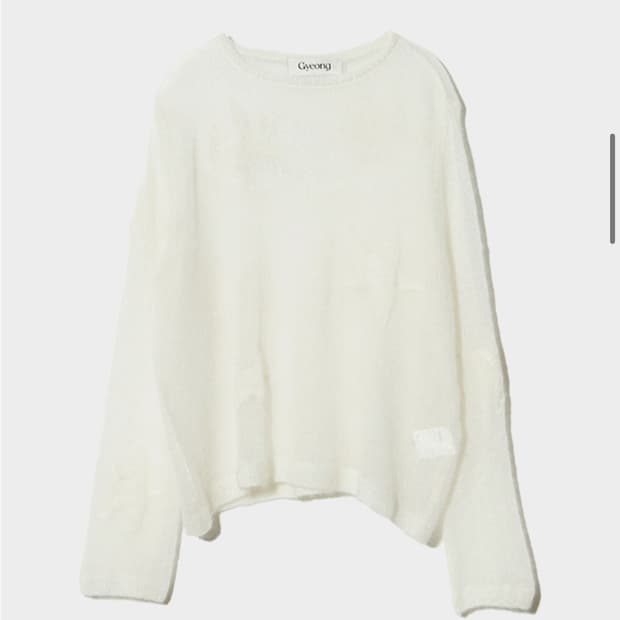 Gyeong 경 모헤어 별 니트 mohair star knit