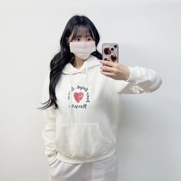 폴로 랄프로렌 하트 마르세유 후드티 화이트