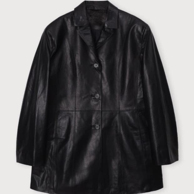 에토스 레더 하프 자켓