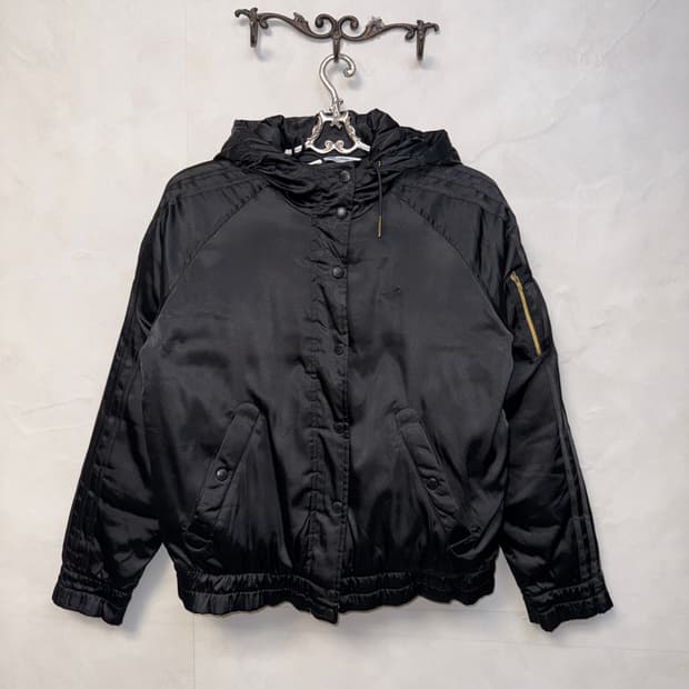 Adidas satin bomber duck down padding