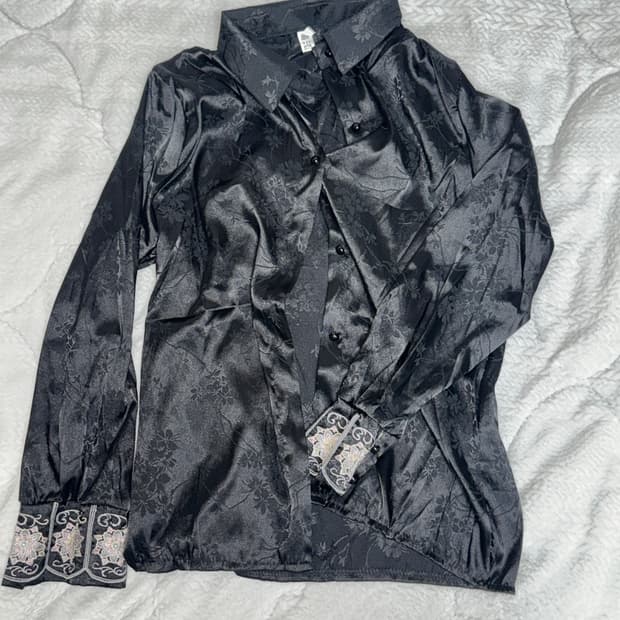 빈티지 오리엔탈 페어리 자개 셔츠