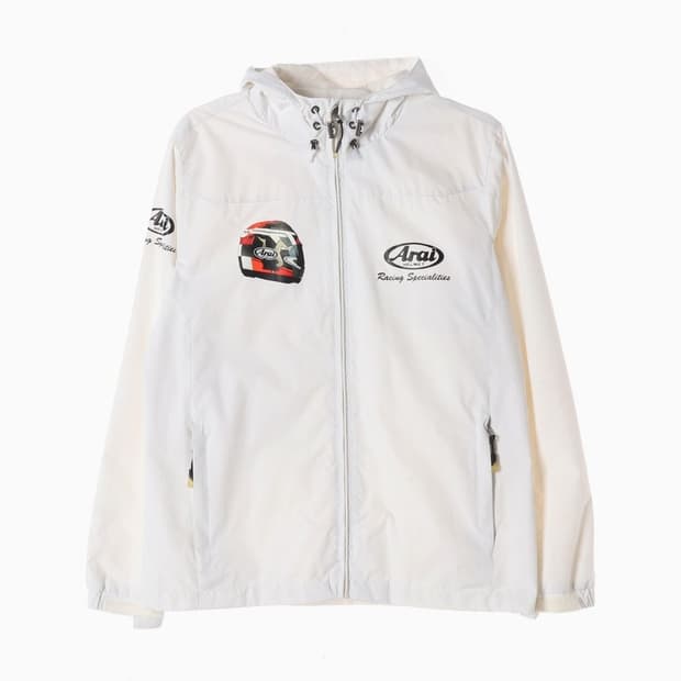 Arai 아라이 레이싱 스페셜리티 로고 후드 윈드브레이커 L