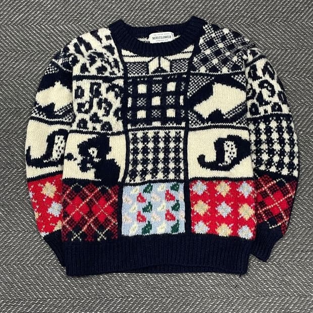 모리걸 뜨개 핸드 울 니트 v0211 