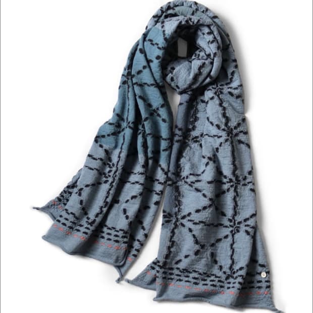 [미개봉새상품/국내배송] kapital 캐피탈 사시코 축융 울 머플러