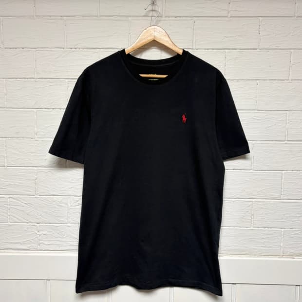 폴로 랄프로렌 블랙반팔티 XL