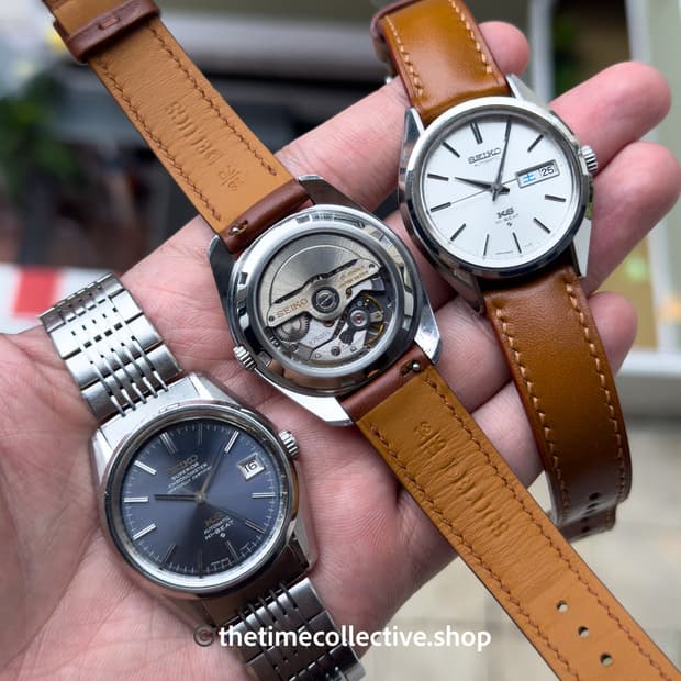 씨스루백 빈티지 그랜드세이코 킹세이코 로드매틱 투명 유리 케이스백