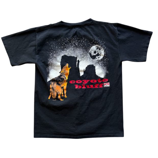 90s Marlboro Coyote Bluff 티셔츠 블랙