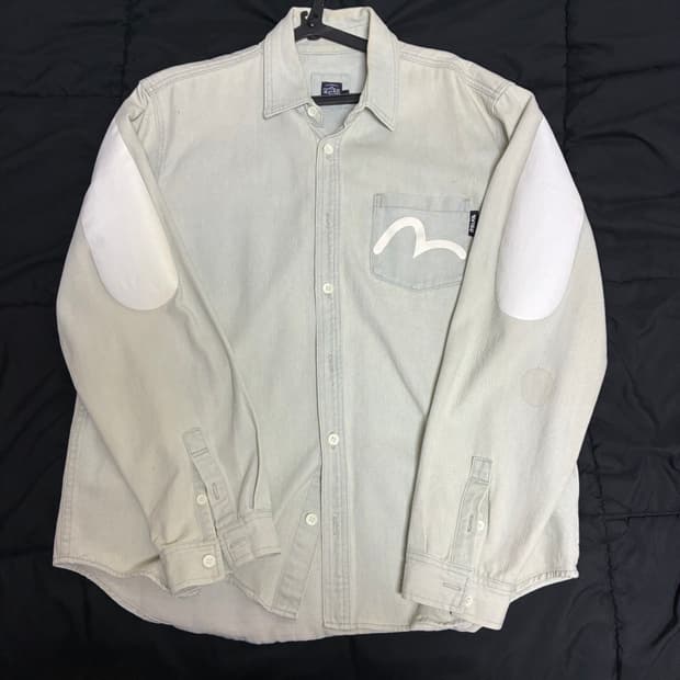 에비수 데님셔츠