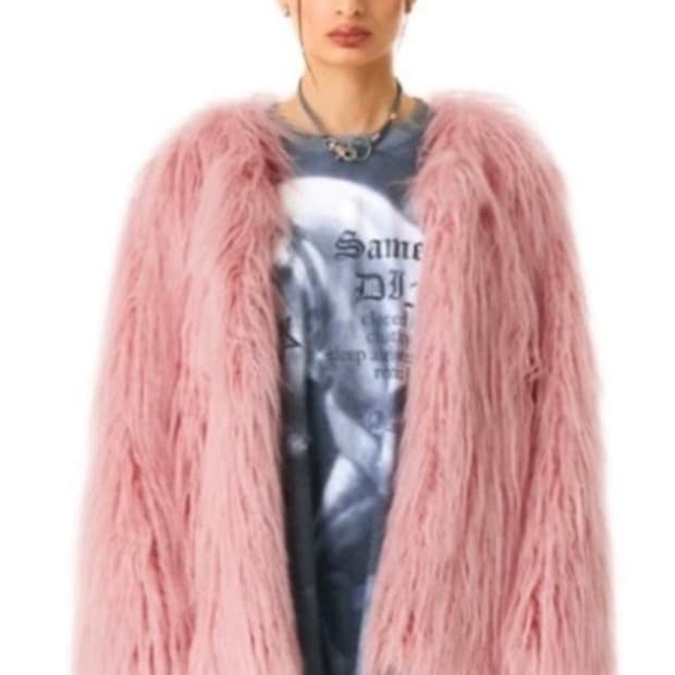 배디 핑크 퍼자켓